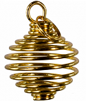 Tumbled Stone Cage Empty - Gold