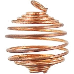 Tumbled Stone Cage Empty Copper