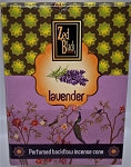 Zed Black Perfumed Backflow Incense Cones Lavender, Lavanda - [10cones]