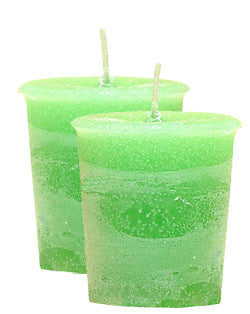 Abundance Crystal Journey Herbal Magic Votive Candles [ 2 ]