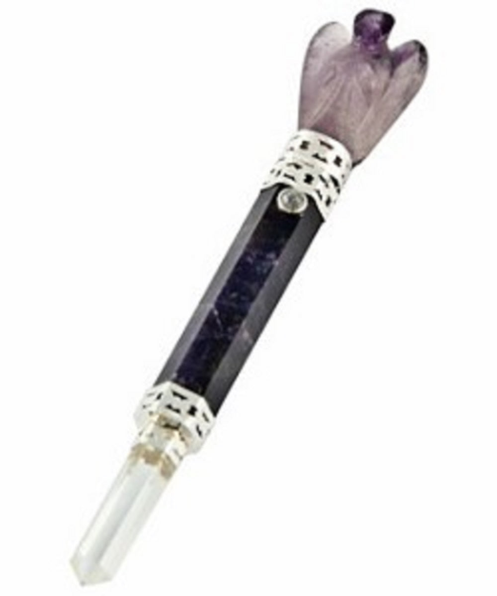 Amethyst Healing Wand With Angel