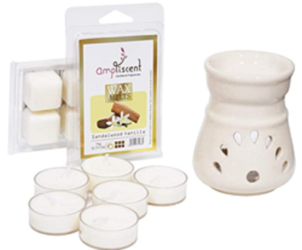 Ampliscent Candle / Wax Melt Gift Set - [Sandalwood Vanilla]