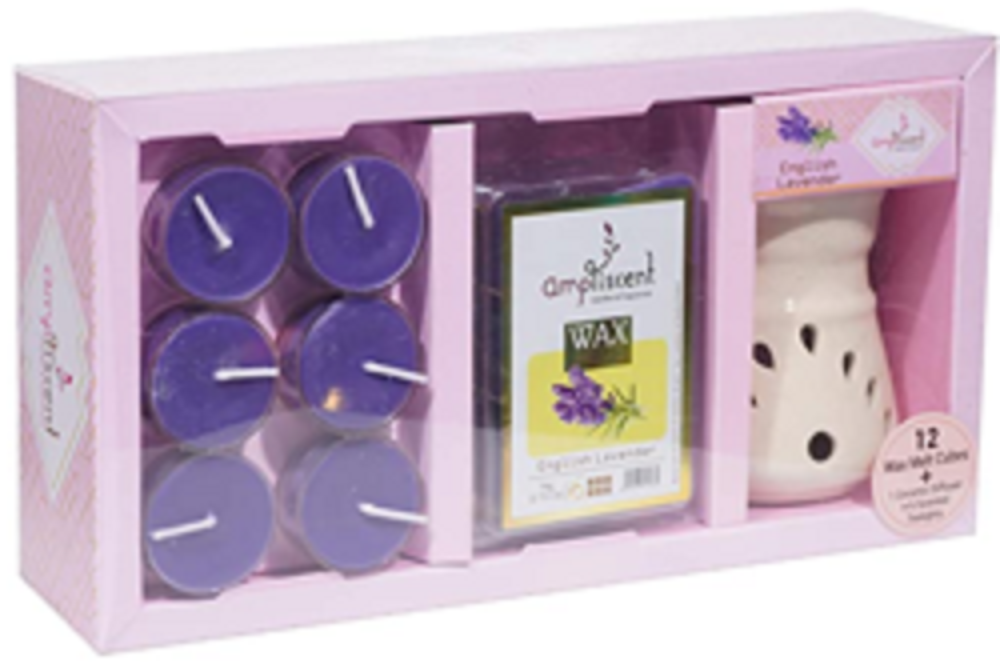 Ampliscent Candle / Wax Melt Gift Set - [English Lavender]