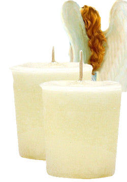 Angel Wings Crystal Journey Traditional Votive Candles [ 2 ]